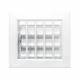Bocchetta Aria cm14x13 Alluminio con Adattatore D.60-Griglia x Caminetto Regolabile