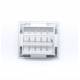Bocchetta Aria cm14x13 Alluminio con Adattatore D.60-Griglia x Caminetto Regolabile