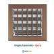 Bocchetta Aria cm16x16 BRONZO-Griglia x Caminetto Regolabile con Serranda