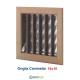 Bocchetta Aria cm16x16 BRONZO-Griglia x Caminetto Regolabile con Serranda