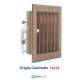 Bocchetta Aria cm16x16 BRONZO-Griglia x Caminetto Regolabile con Serranda