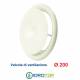 Valvola Bocchetta Diam.200mm MANDATA BIANCA Completa di Collarino