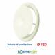Valvola Bocchetta Diam.200mm MANDATA BIANCA Completa di Collarino