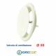 Valvola Bocchetta Diam.80mm MANDATA BIANCA Completa di Collarino