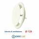 Valvola Bocchetta Diam.125mm MANDATA BIANCA Completa di Collarino