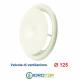 Valvola Bocchetta Diam.125mm MANDATA BIANCA Completa di Collarino