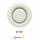 Valvola Bocchetta Diam.100mm RIPRESA BIANCA Completa di Collarino