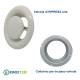 Valvola Bocchetta Diam.100mm RIPRESA BIANCA Completa di Collarino