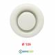 Valvola Bocchetta Diam.125mm RIPRESA BIANCA Completa di Collarino