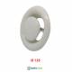 Valvola Bocchetta Diam.125mm RIPRESA BIANCA Completa di Collarino