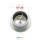 Valvola Bocchetta Diam.125mm RIPRESA BIANCA Completa di Collarino