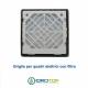 Griglia di Aerazione/Ripresa 200x200mm in ABS con Filtro per Quadri Elettrici
