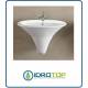 LAVABO SCULTURE CON SEMICOLONNA