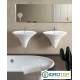 AMBIENTE BAGNO - LAVABO con SEMICOLONNA