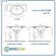 misure tecniche LAVABO 110-COLONNA-SEMICOLONNA
