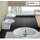 AMBIENTE-VASO E BIDET FILO MURO serie SCULTURE
