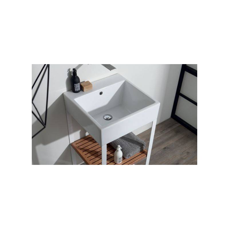 Lavabo 45X50 di ricambio in Ceramica per modello acquaceramica serie VOLA 45X50 BIANCO Colavene