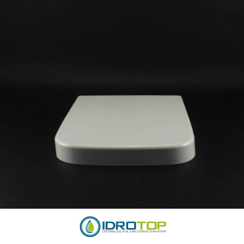Copriwater per CIELO OPERA QUADRO come ORIGINALE TERMOINDURENTE BIANCO cerniera inox normale o rallentata soft close