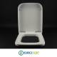 Copriwater per CIELO OPERA QUADRO come ORIGINALE TERMOINDURENTE BIANCO cerniera inox normale o rallentata soft close