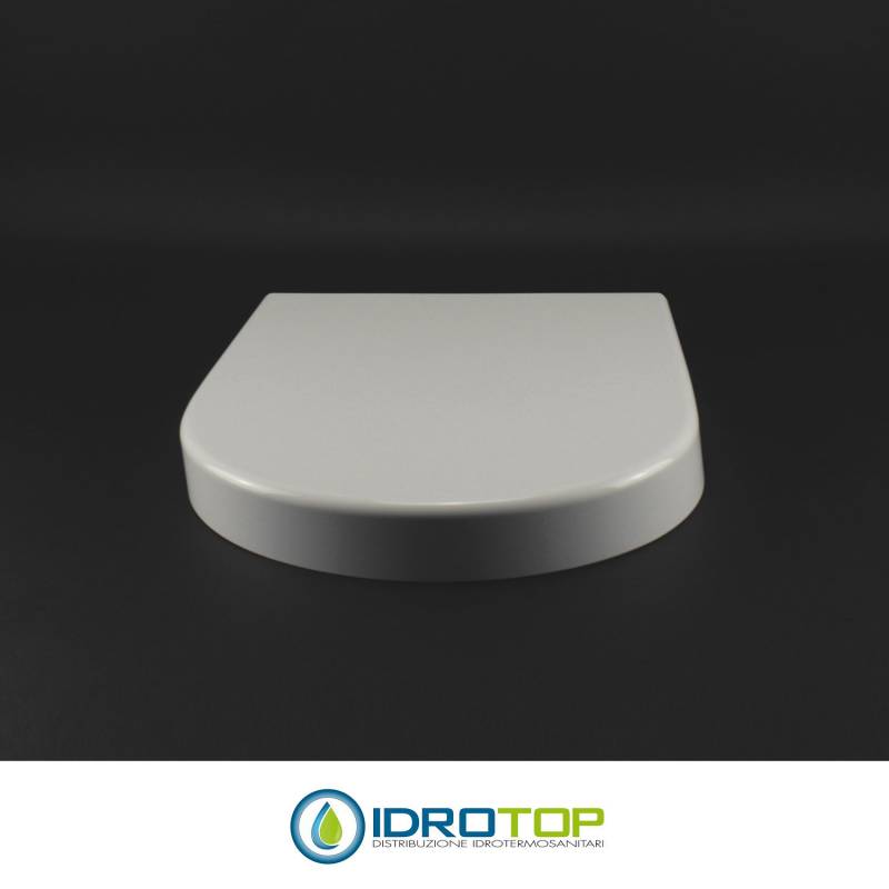 Copriwater per CIELO OPERA TONDO come ORIGINALE TERMOINDURENTE BIANCO cerniera inox normale o rallentata soft close
