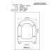 Sedile Copriwater Flaminia  VALENTINE I.VERS. BIANCO  Cerniera Cromo-