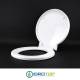 Copriwater per ARKE' GALASSIA come ORIGINALE TERMOINDURENTE BIANCO cerniera inox normale 