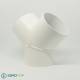 Raccordo a Y diam. 60 mm.Distributore per Aria Calda, Fredda e Ventilazione