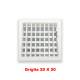 Bocchetta Aria cm20x20 regolabile Bianca con Adattatore D.60 per Caminetti