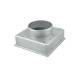 Bocchetta Aria cm20x20 regolabile Bianca con Adattatore D.60 per Caminetti