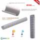 Tubo Flessibile diam.305 mm EOLO Termoresistente TESSUTO e PVC per Ventilazione e Condizionamento