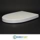Copriwater per ESEDRA BULL come ORIGINALE TERMOINDURENTE BIANCO cerniera inox normale o rallentata soft close