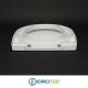 Copriwater per ESEDRA BULL come ORIGINALE TERMOINDURENTE BIANCO cerniera inox normale o rallentata soft close