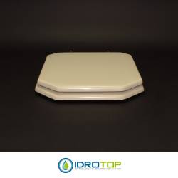 Copriwater per DURAVIT 1930 OTTAGONALE PERGAMON Cerniera Cromo