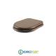 Copriwater per G.S.I OLD ANTEA Colore NOCE MASSELLO Cerniera cromo-Sedile-Asse Wc