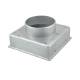 Bocchetta Aria cm20x20 regolabile Alluminio con Adattatore D.80 per Caminetti