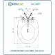 PARACOLPI DI RICAMBIO Copriwater Bidet x articolo 420 ORIGINALE