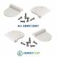 KIT CERNIERE DI RICAMBIO copriwater bidet x articolo 120-320 ORIGINALE-Idrotop