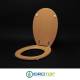 Copriwater Pozzi Ginori AURA-PIEMONTESINA WHISKY  Cerniera Rallentata Soft Close Cromo-Sedile-Asse Wc