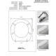 Copriwater per HIDRA SMARTY BIANCO CON DECORO Cerniera Cromo