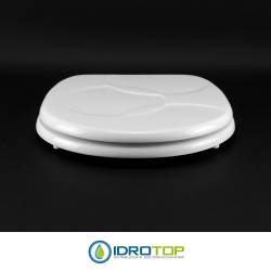 Copriwater per HIDRA SMARTY BIANCO CON DECORO Cerniera Cromo
