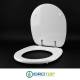 Copriwater per HIDRA SMARTY BIANCO CON DECORO Cerniera Cromo
