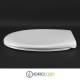 Copriwater Hatria ERIKA PRO ORIGINALE BIANCO cerniera inox normale o rallentata soft close Sedile-Asse Wc