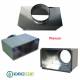 Plenum per Bocchette 300x100mm d.100 x NOVA A in Lamiera Zincata 