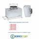 Plenum per bocchette d.100mm  h.100mm x Griglie-Bocchette