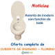 Tapa de inodoro con bidet 320 con taza en cerámica bajo el suelo - compatibilitad perfecta
