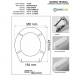 Copriwater Pozzi Ginori MONTEBIANCO BIANCO  Cerniera Rallentata Soft Close Cromo-Sedile-Asse Wc 