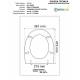 Copriwater Ideal Standard  ALA SOSP. BIANCO I.S.  Cerniera Cromo-Sedile-Asse Wc