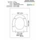 Copriwater Ideal Standard  ALA SOSP. BIANCO I.S.  Cerniera Oro-Sedile-Asse Wc