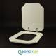 Copriwater 1930 OTTAGONALE Bianco Cerniera Rallentata Soft Close Cromo-Duravit