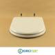Copriwater Dolomite ALPINA-QUADRARCO BIANCO Cerniera Oro-Sedile-Asse Wc